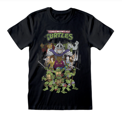 TEENAGE MUTANT NINJA TURTLES  RETRO CARTOON POSTER T-SHIRT