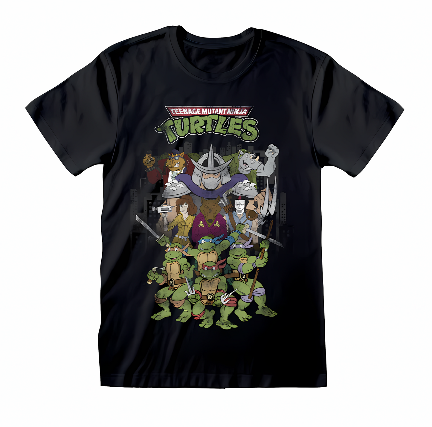 TEENAGE MUTANT NINJA TURTLES  RETRO CARTOON POSTER T-SHIRT