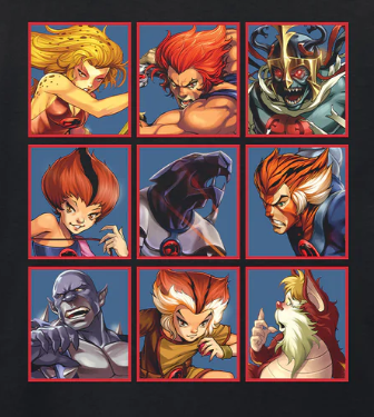 THUNDERCATS Character Squares T-shirt