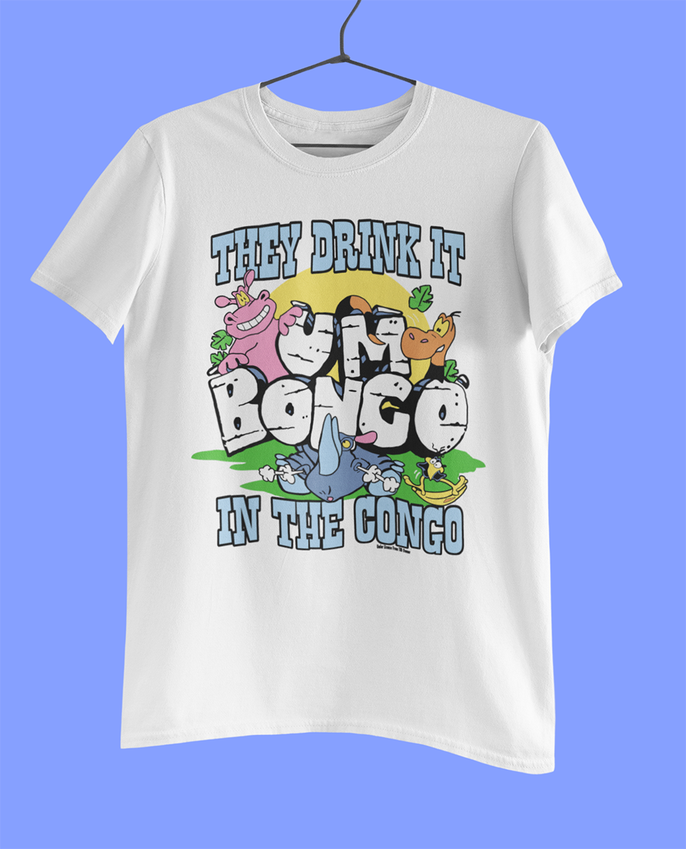 They Drink It In The Congo T-Shirt | Retro Um Bongo Drink Tee