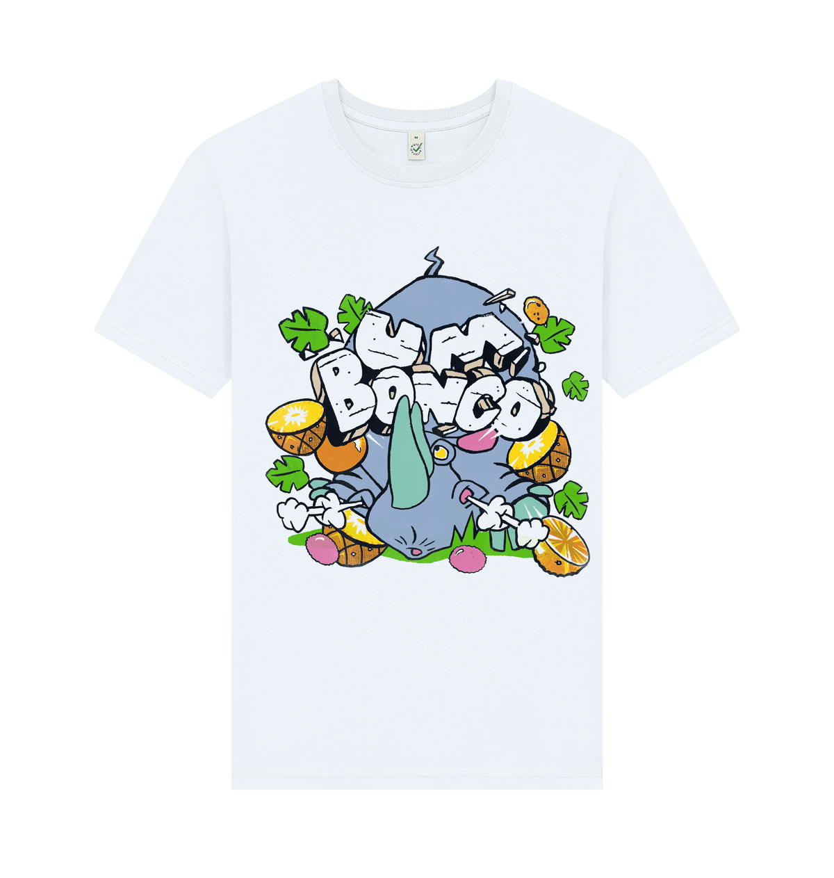White Printed T-shirt Front