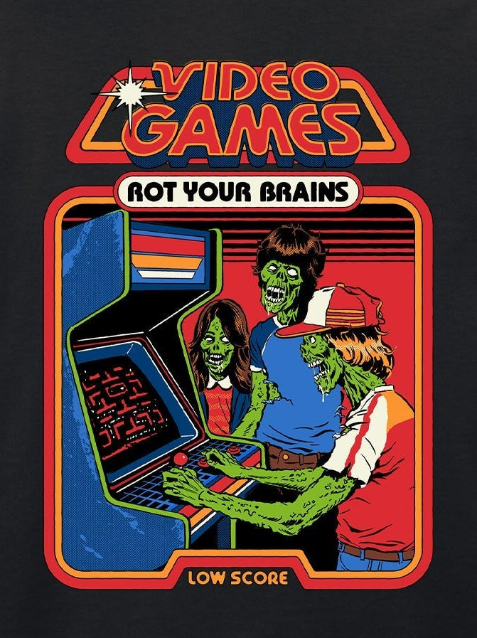 Steven Rhodes - Video Games Basic Black T-Shirt