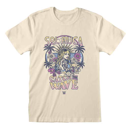 WWE - Sol Ruca Catch The Wave Natural T-Shirt