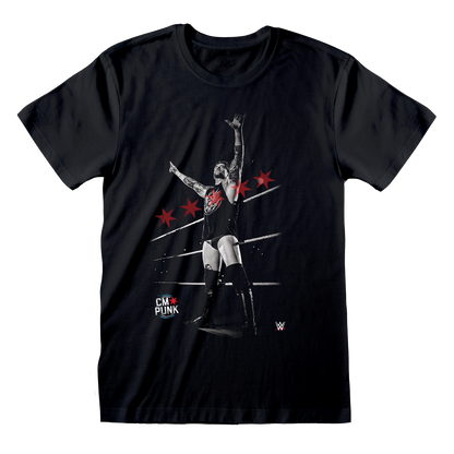 WWE - CM Punk - Chicago Made Black T-Shirt