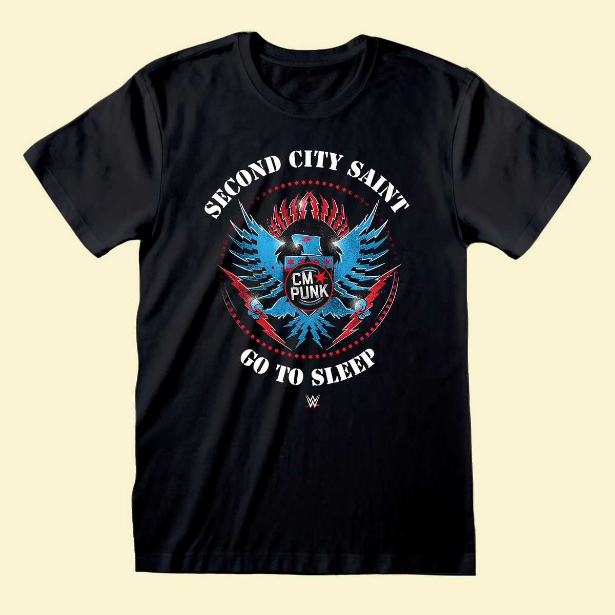WWE - CM Punk - Second City Saint Black T-Shirt
