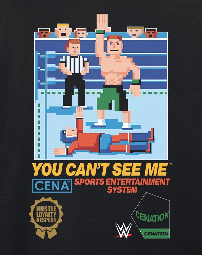 WWE - Cena - Can't See Me Black T-Shirt