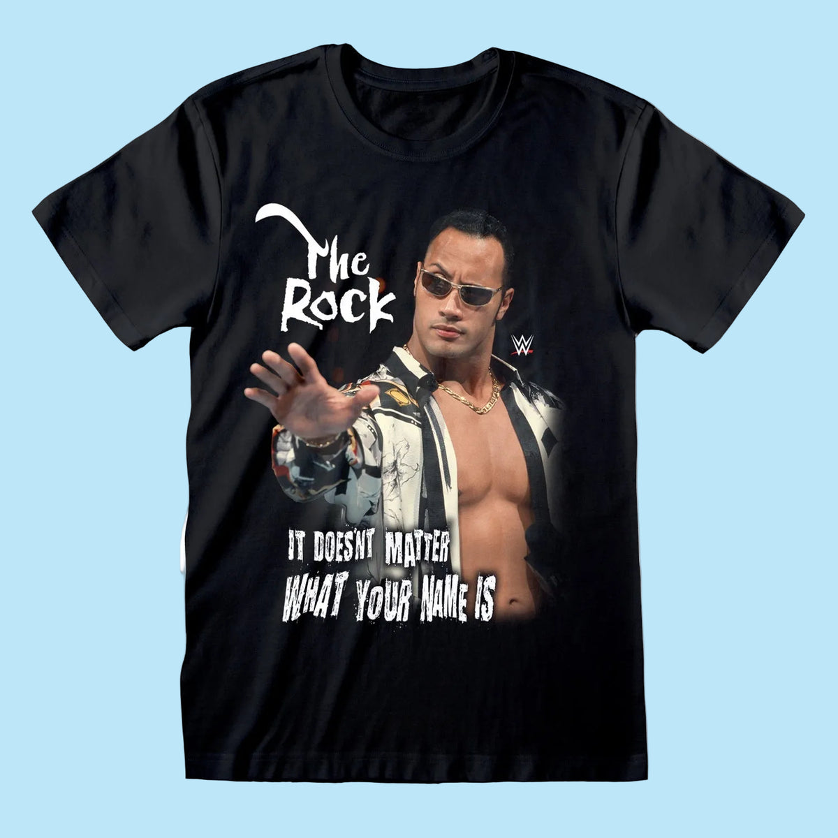 WWE - IT DOESNT MATTER Black T-Shirt The Rock design
