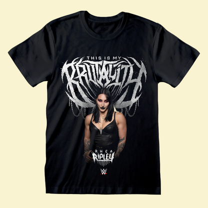 WWE - RHEA BRUTALITY Black T-Shirt