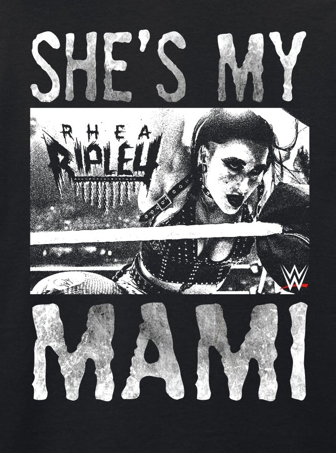WWE - Rhea Ripley - She's my Mami Black T-Shirt