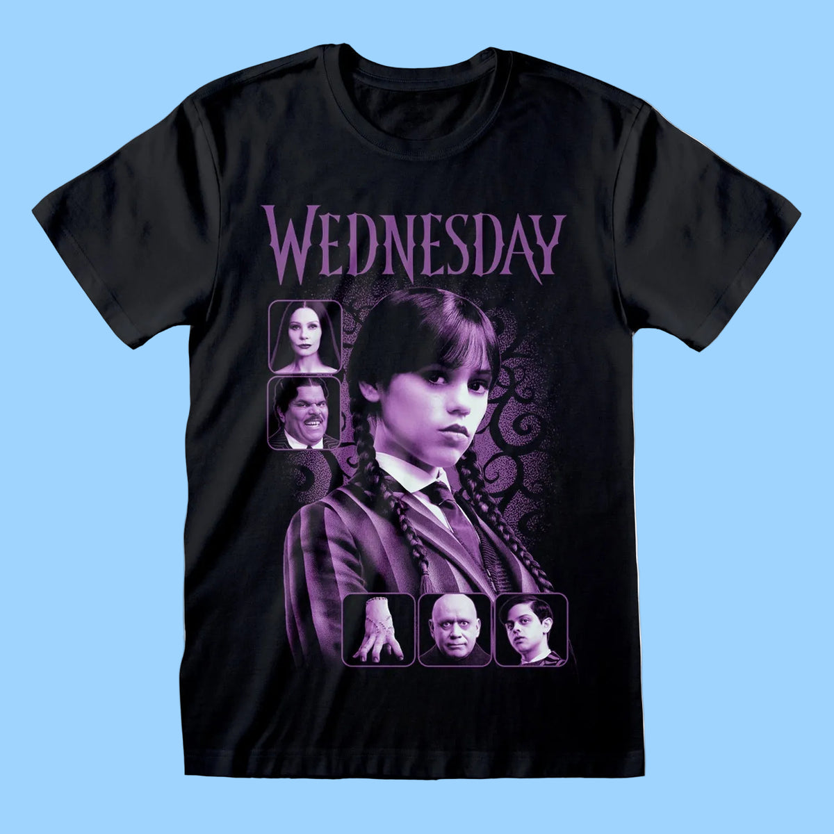 Wednesday - Classic Film Art Black T-Shirt