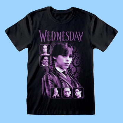 Wednesday - Classic Film Art Black T-Shirt