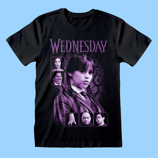 Wednesday - Classic Film Art Black T-Shirt