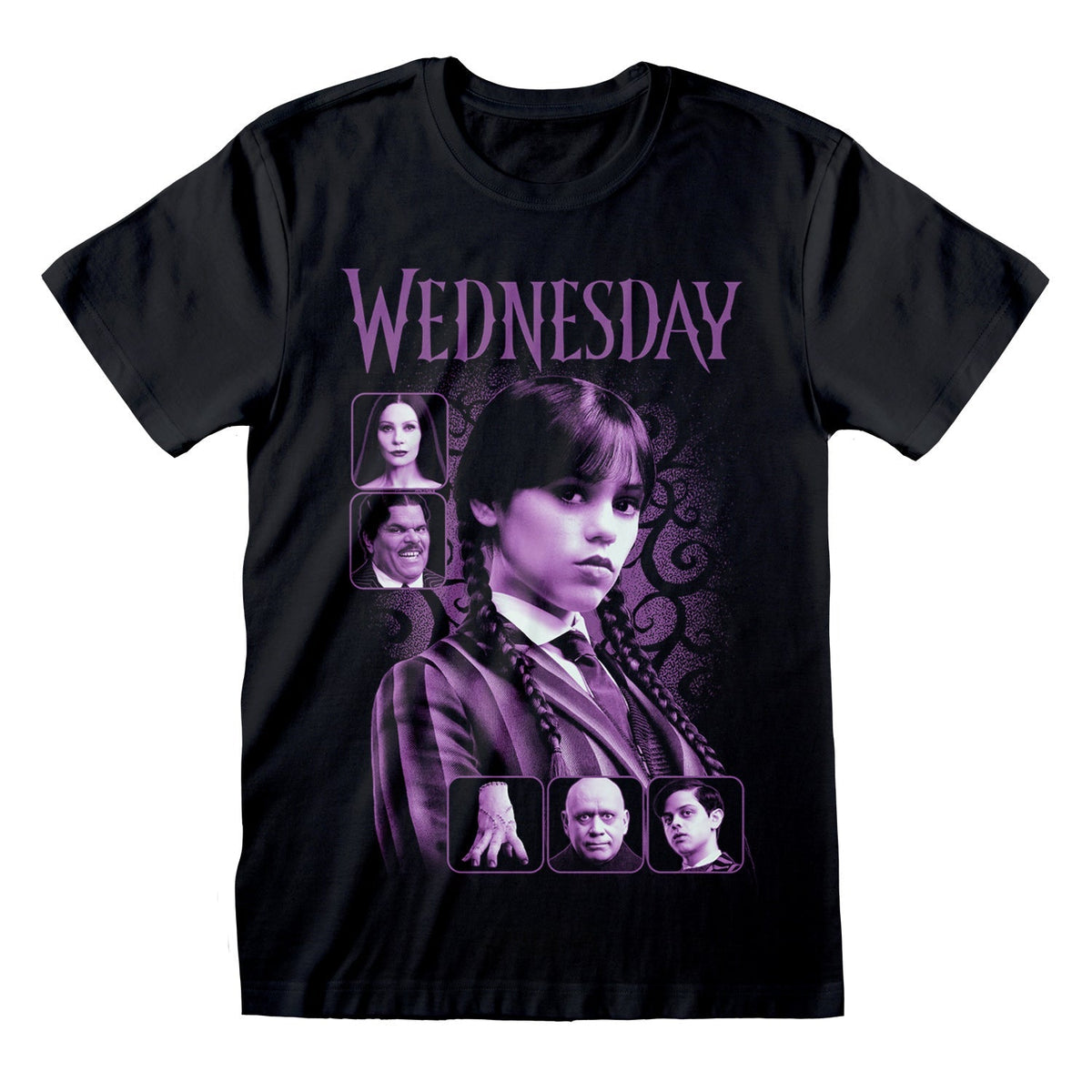 Wednesday - Classic Film Art Black T-Shirt