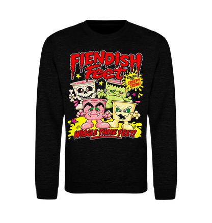 Black Smoke Printed Sweater Front