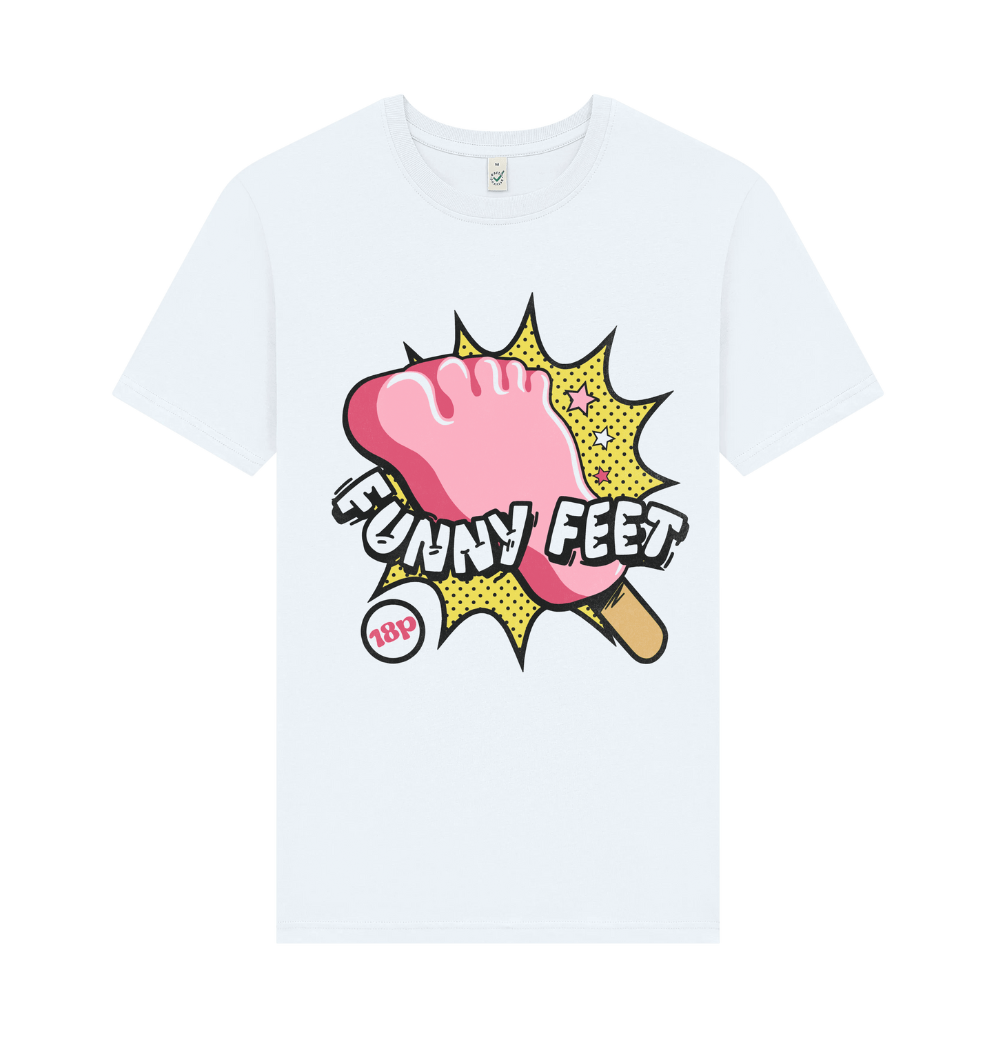 White Printed T-shirt Front