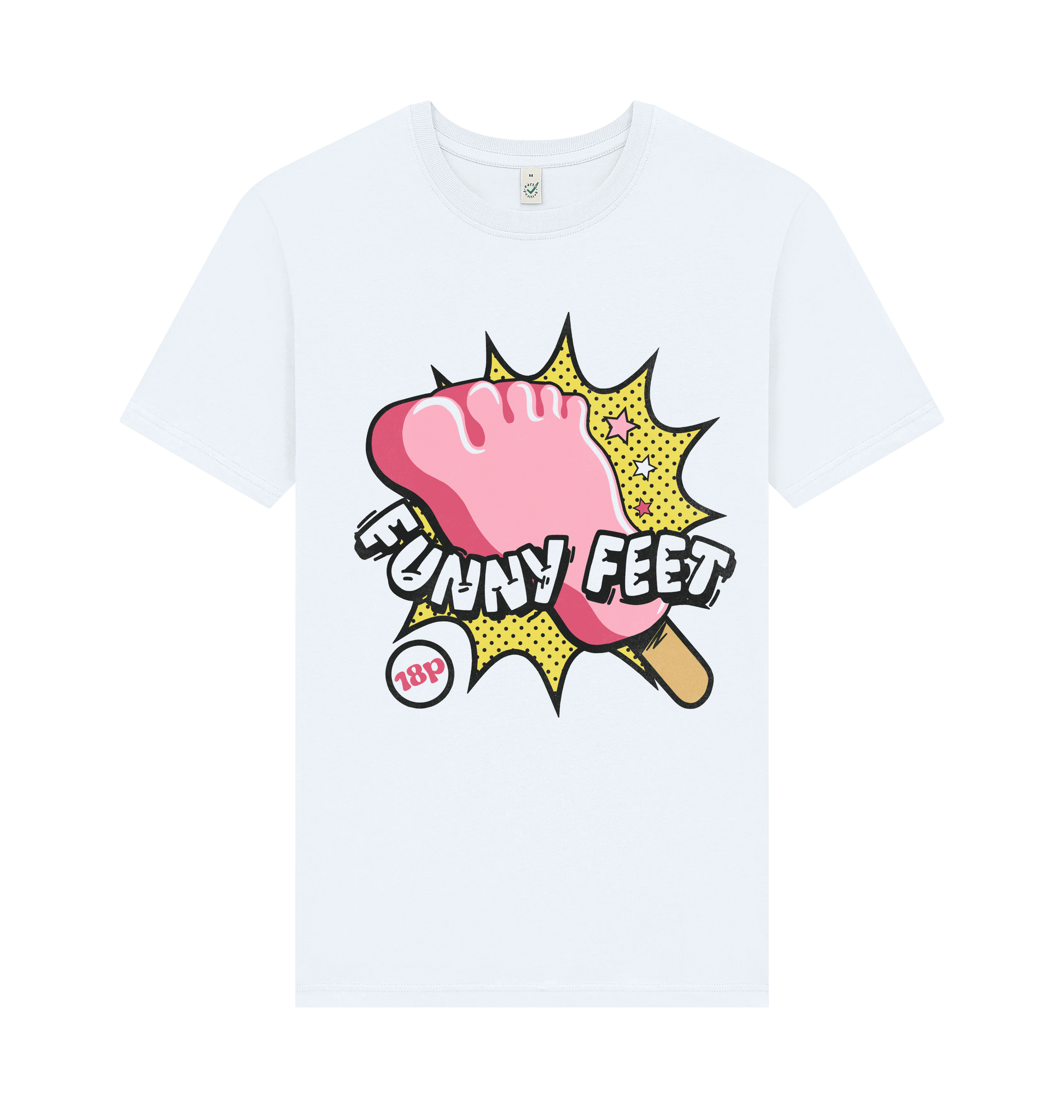 White Printed T-shirt Front