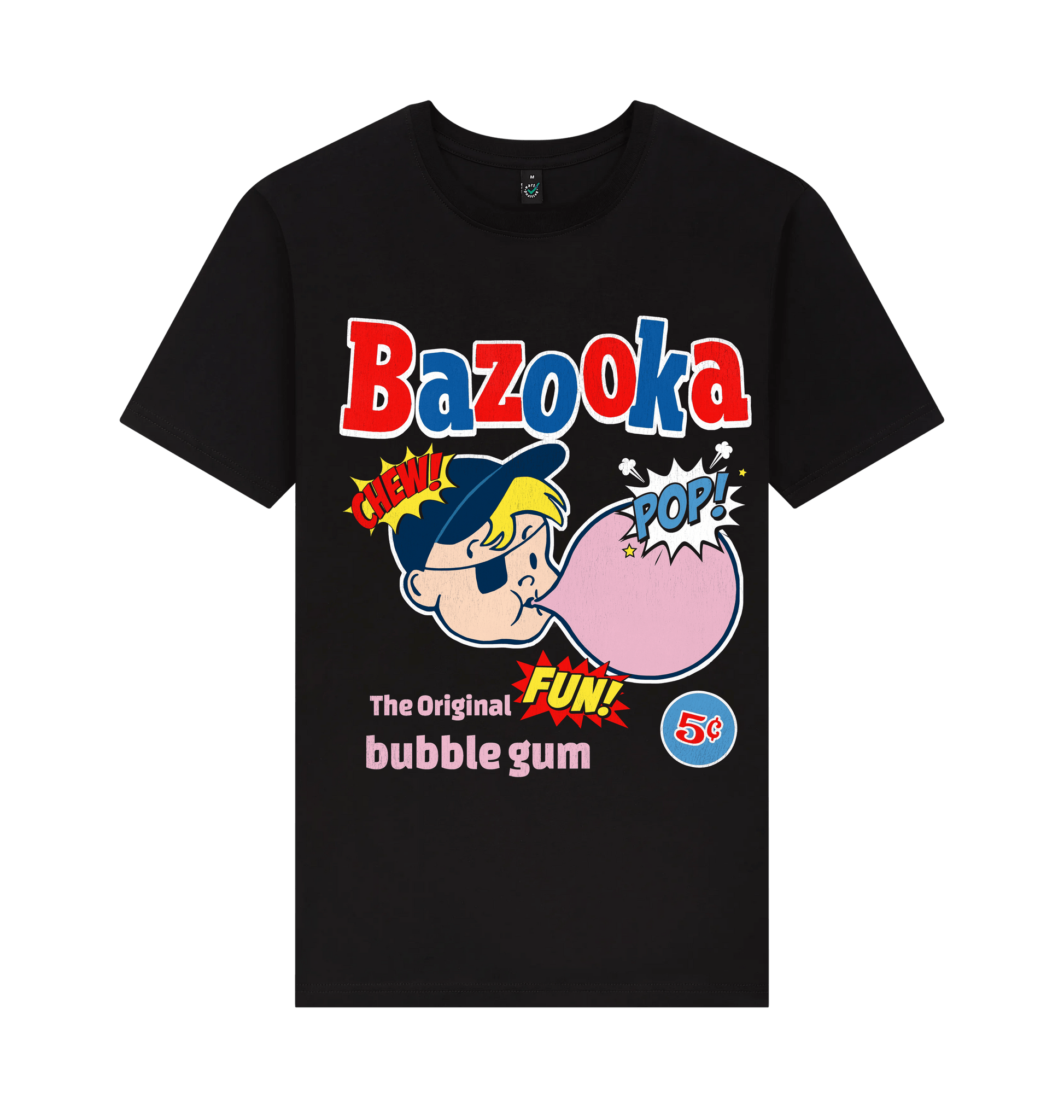 Black Printed T-shirt Front