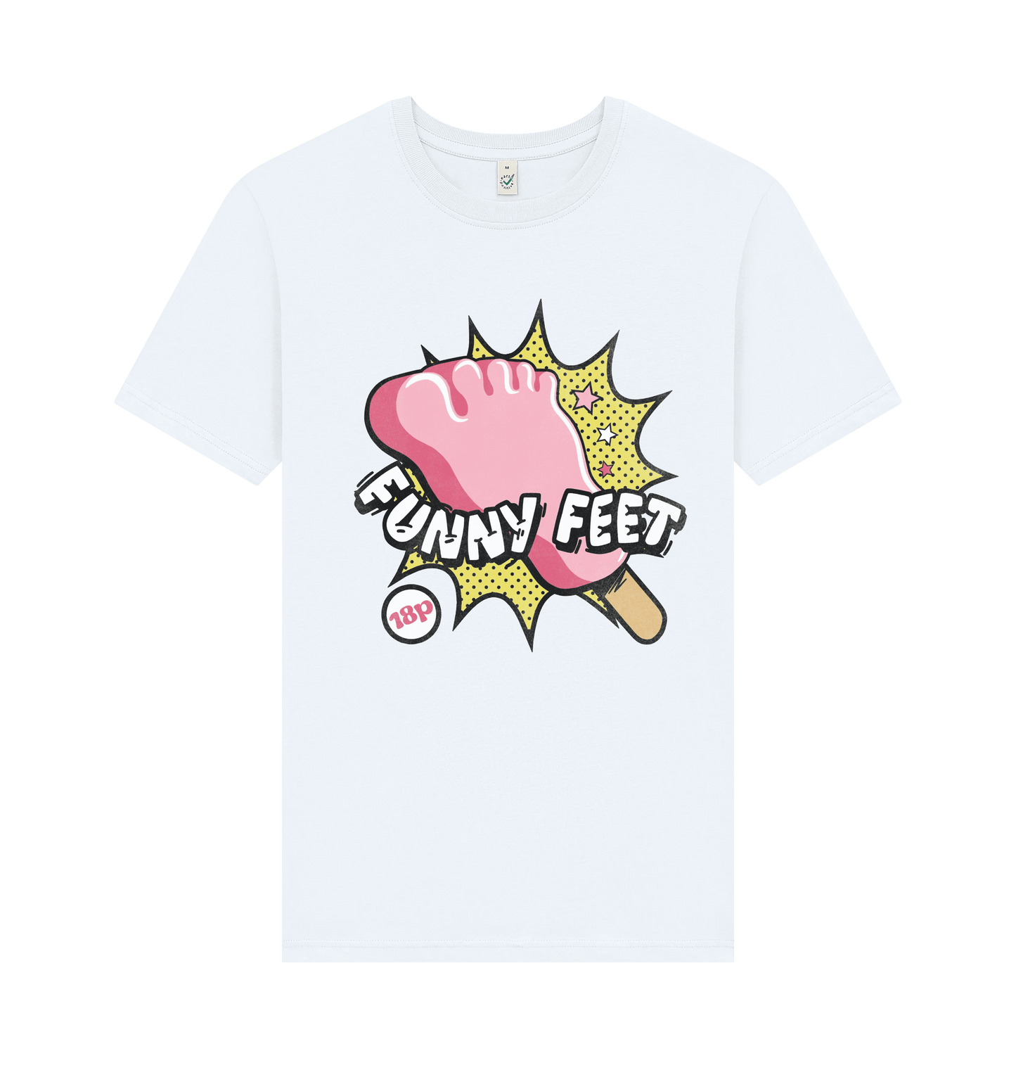 White Printed T-shirt Front
