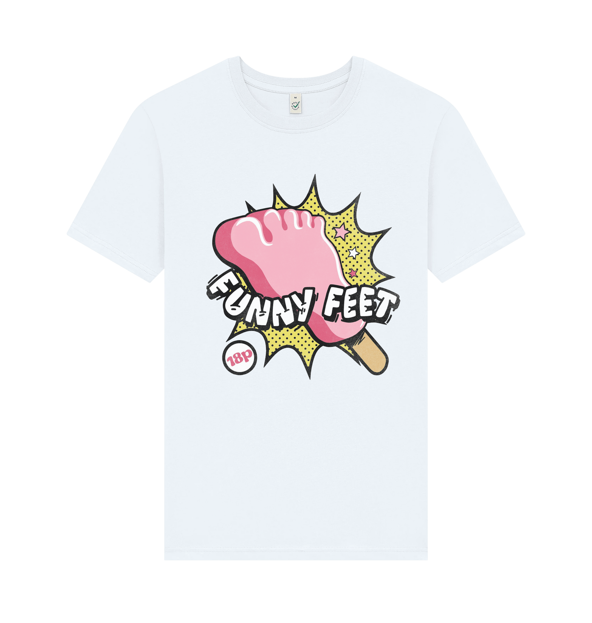 White Printed T-shirt Front