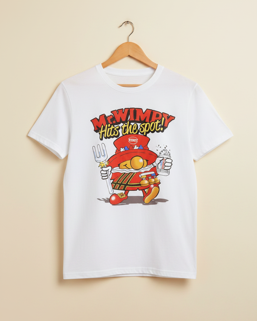 White Printed T-shirt Front
