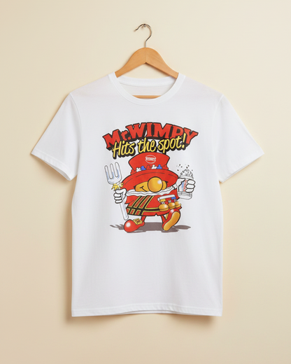 White Printed T-shirt Front