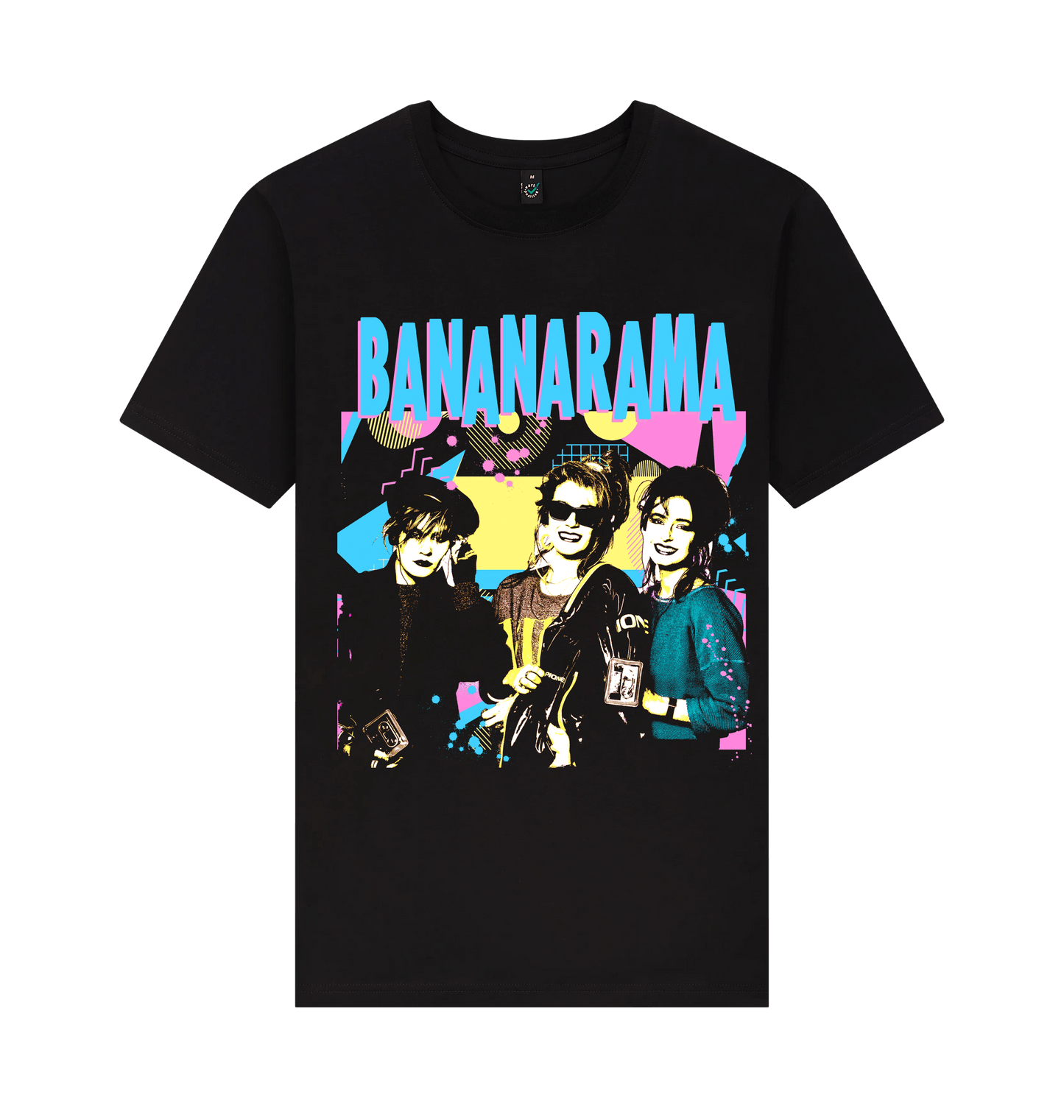 Black Printed T-shirt Front