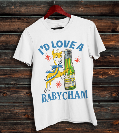 Retro 80s Babycham T-Shirt - I'd Rather Have A Babycham Top