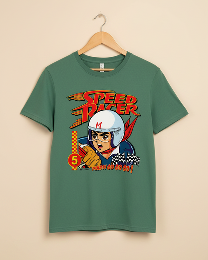 Sage Green Printed T-shirt Front