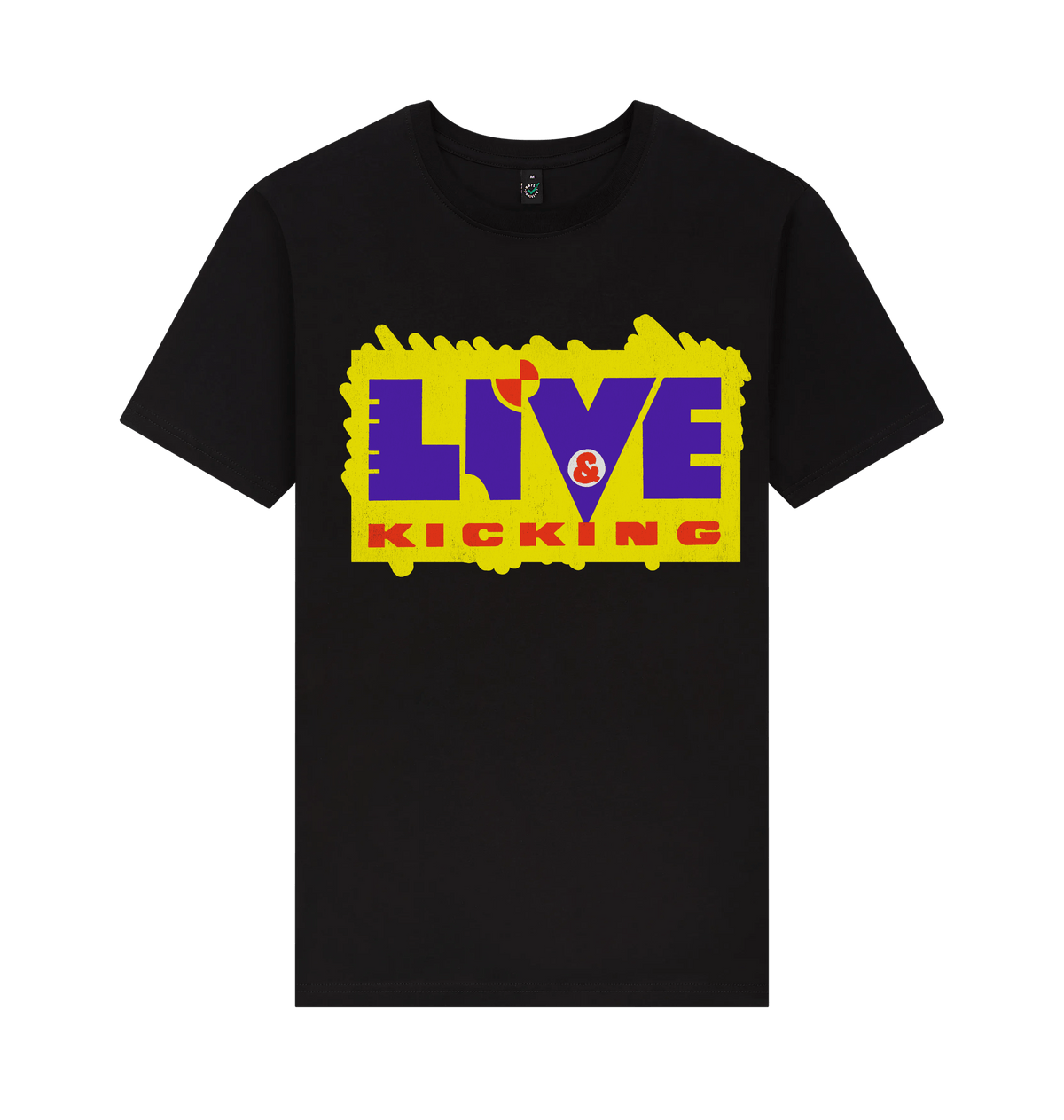 Black Printed T-shirt Front