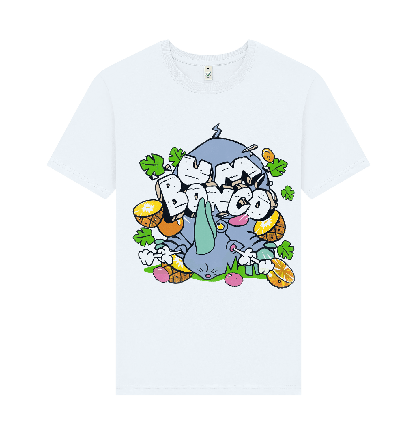 White Printed T-shirt Front