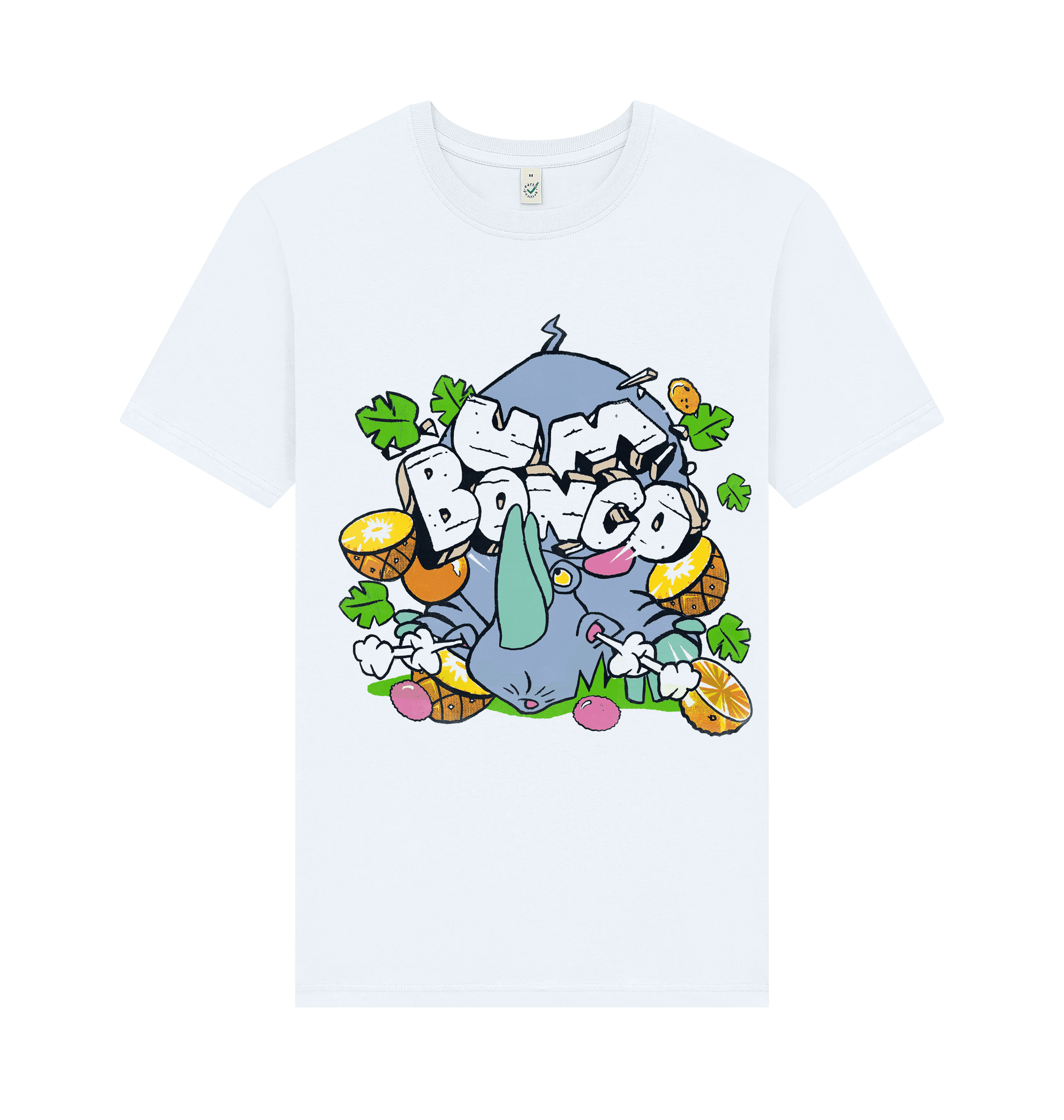 White Printed T-shirt Front