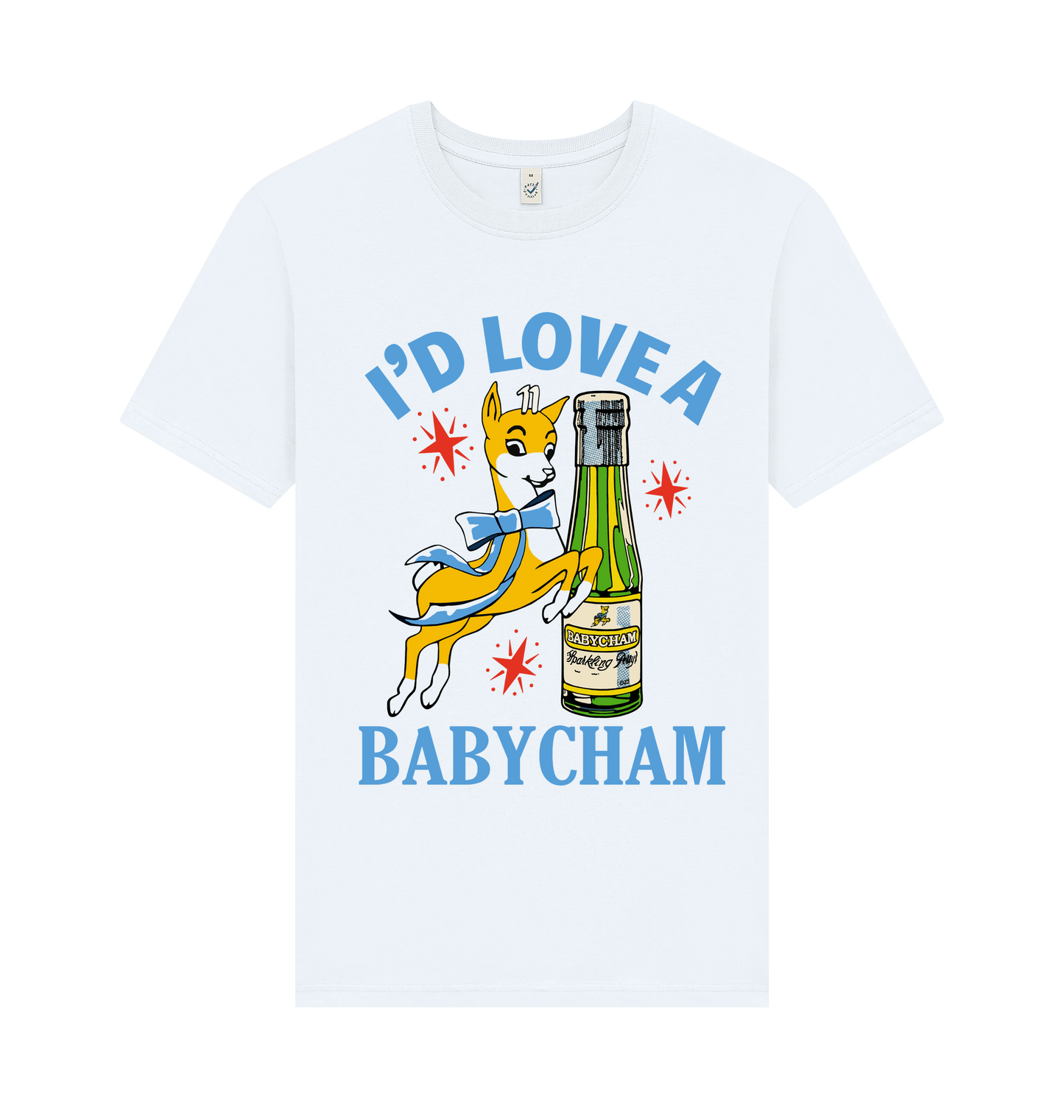 White Printed T-shirt Front