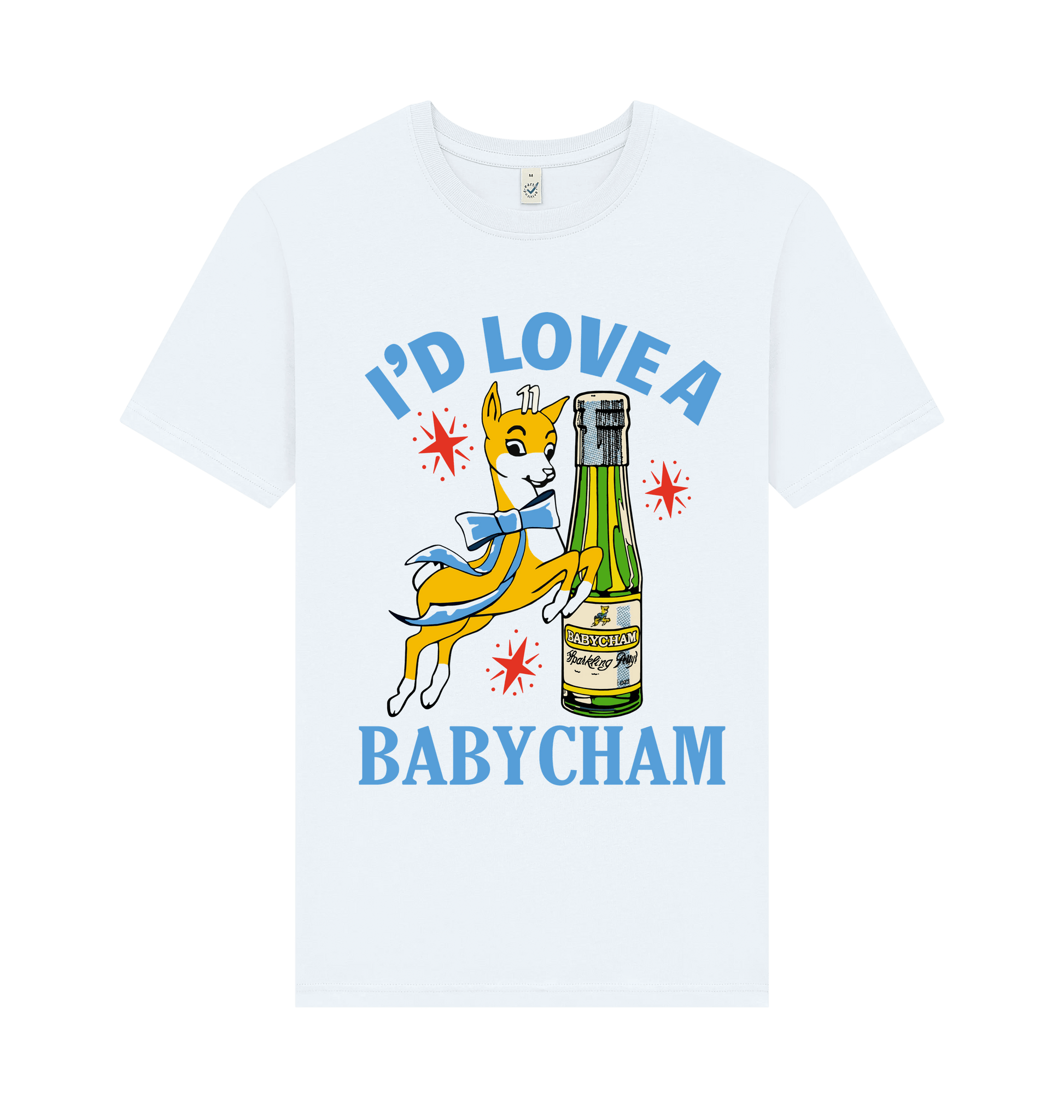 White Printed T-shirt Front
