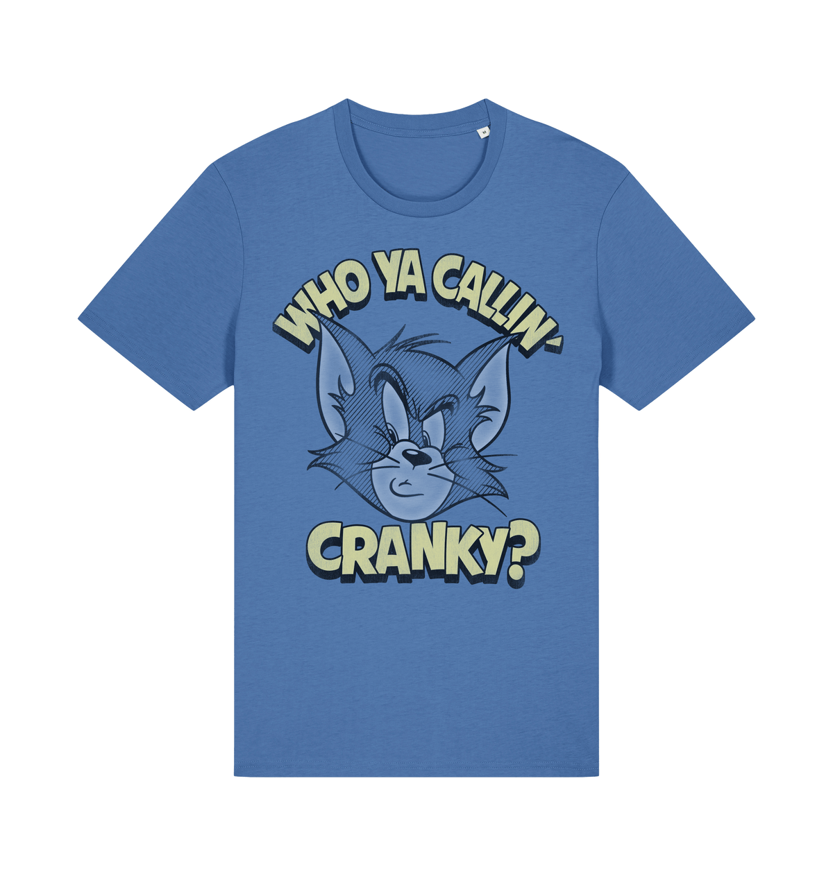 Bright Blue Printed T-shirt Front