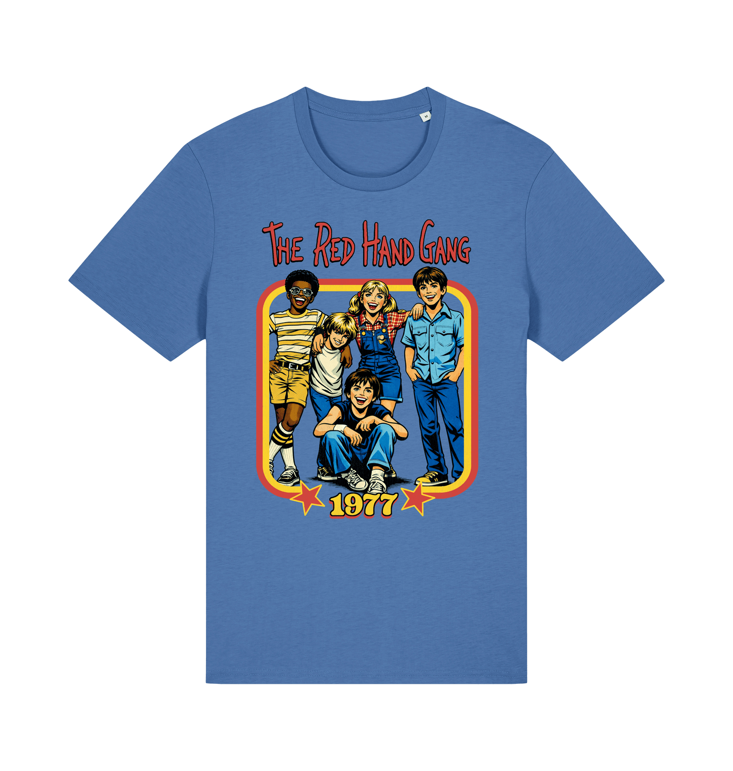 Bright Blue Printed T-shirt Front