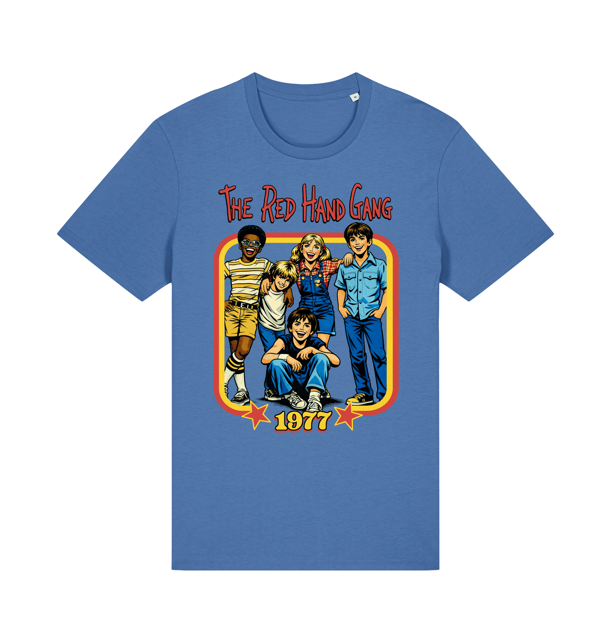 Bright Blue Printed T-shirt Front