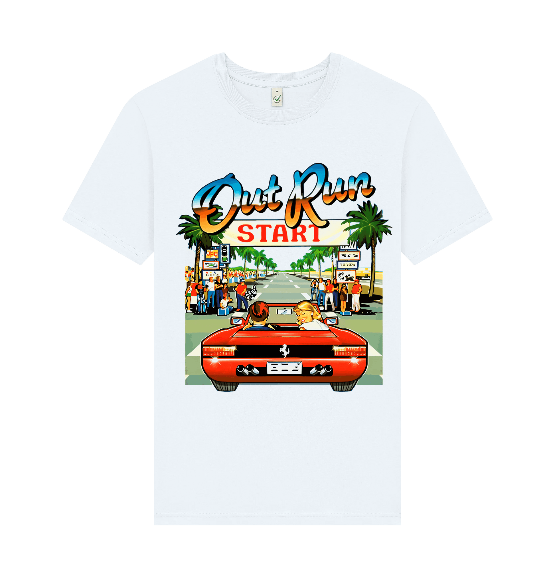 White Printed T-shirt Front