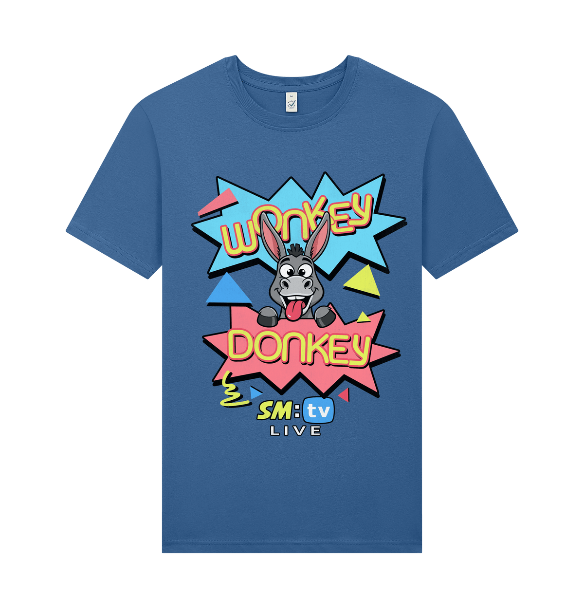 Faded Denim Printed T-shirt Front
