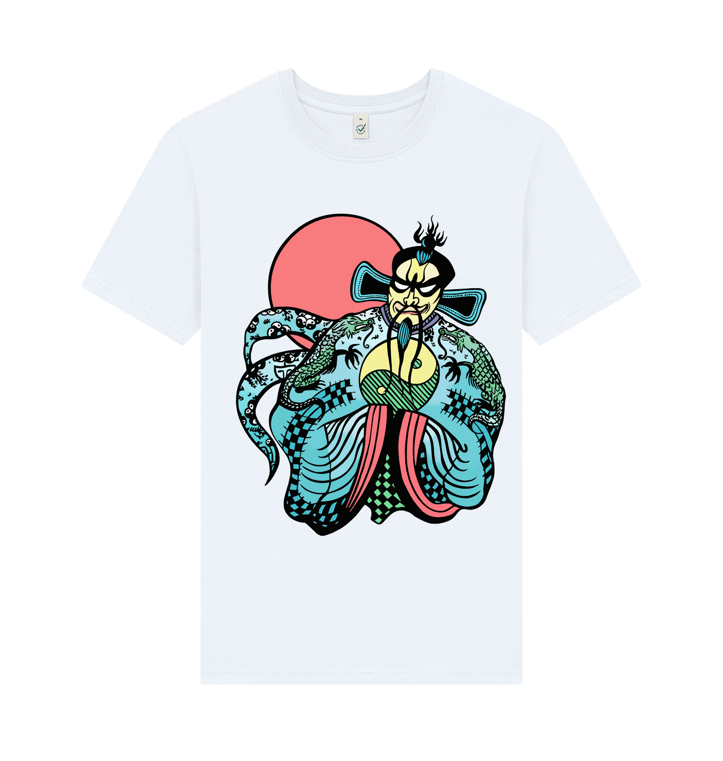 White Printed T-shirt Front