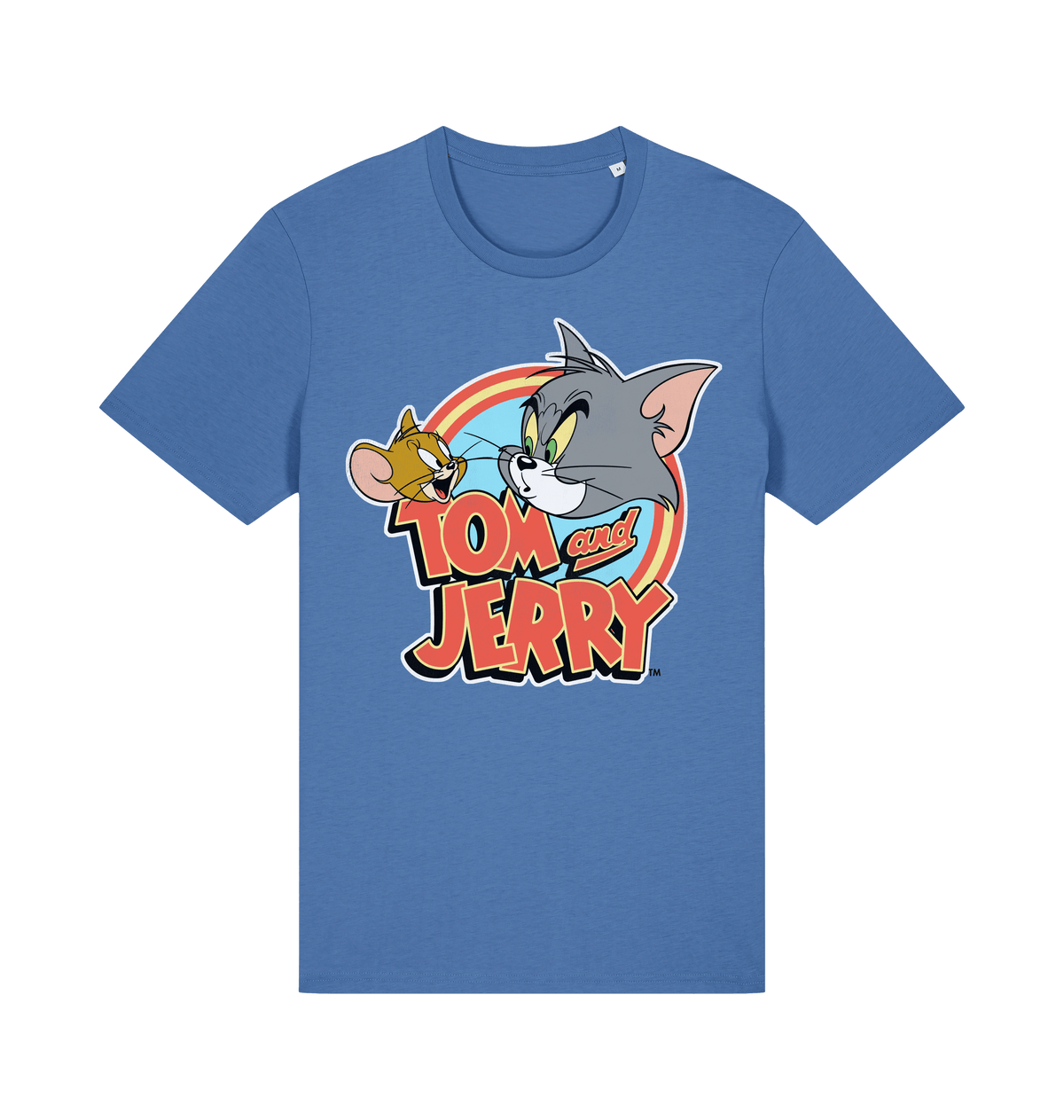 Bright Blue Printed T-shirt Front