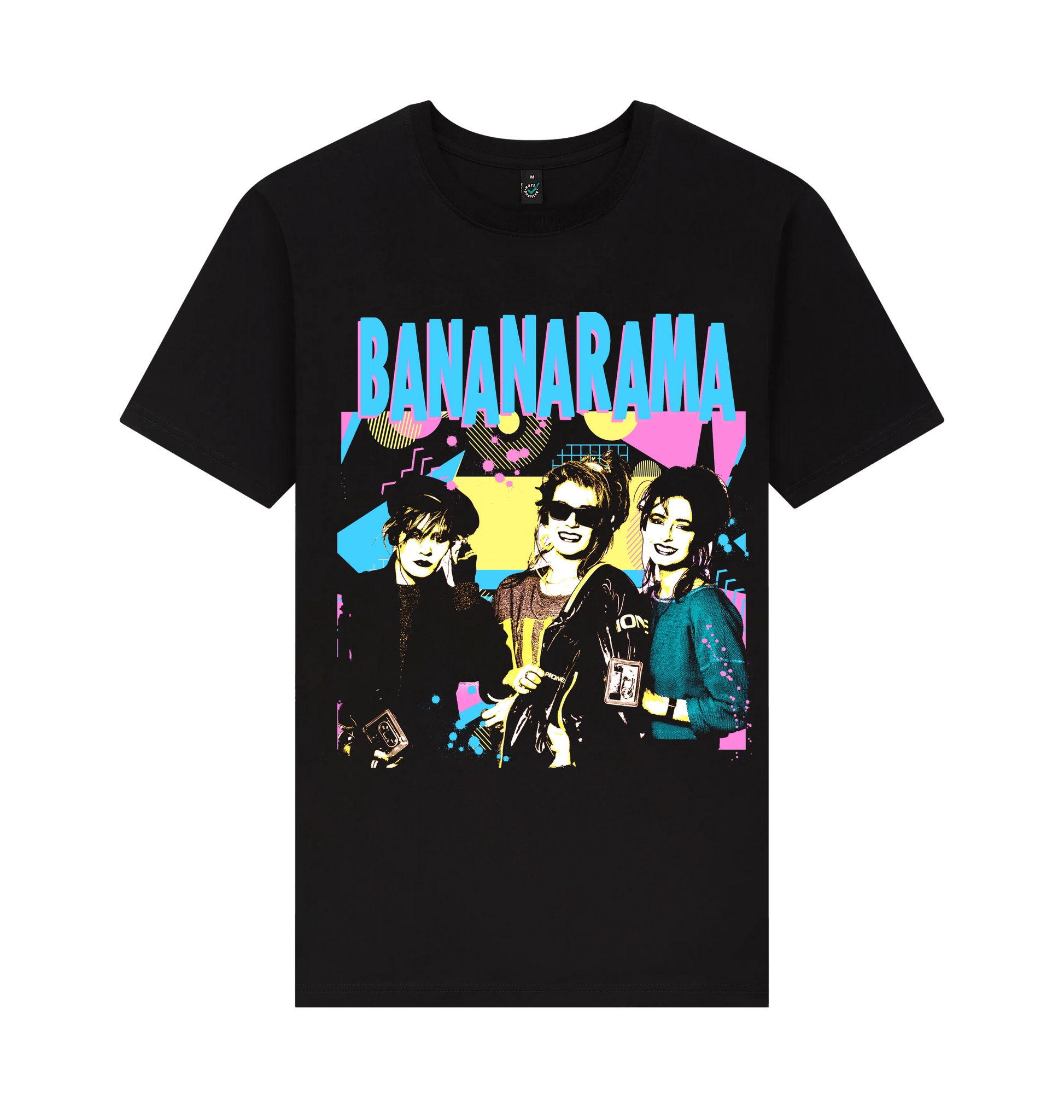 Black Printed T-shirt Front