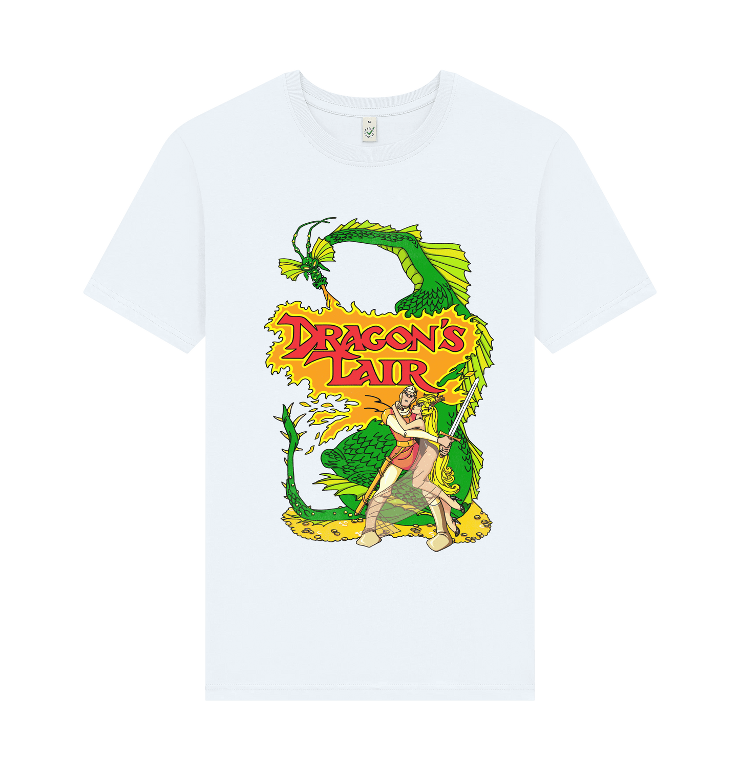 White Printed T-shirt Front