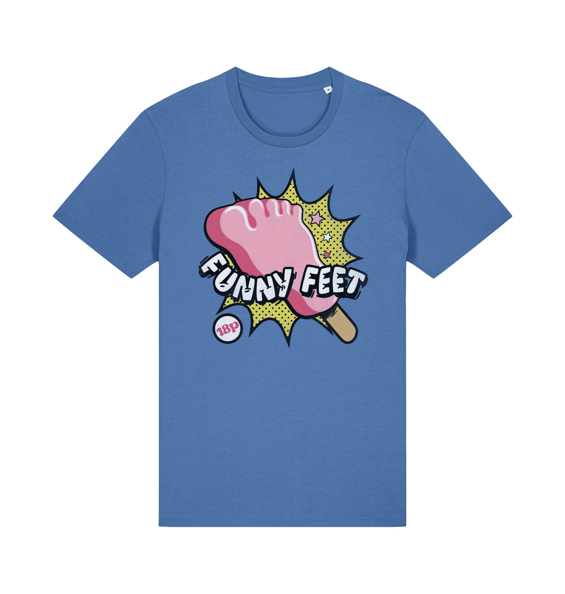 Bright Blue Printed T-shirt Front