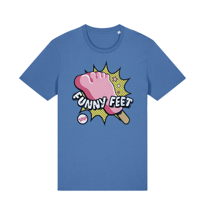Bright Blue Printed T-shirt Front