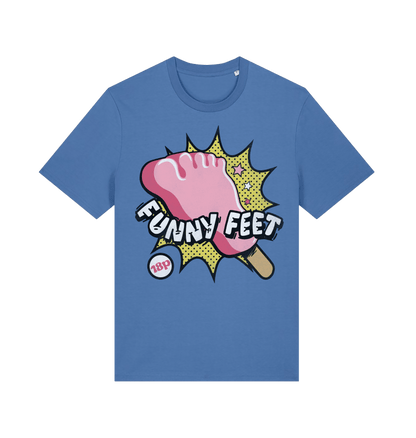 Bright Blue Printed T-shirt Front