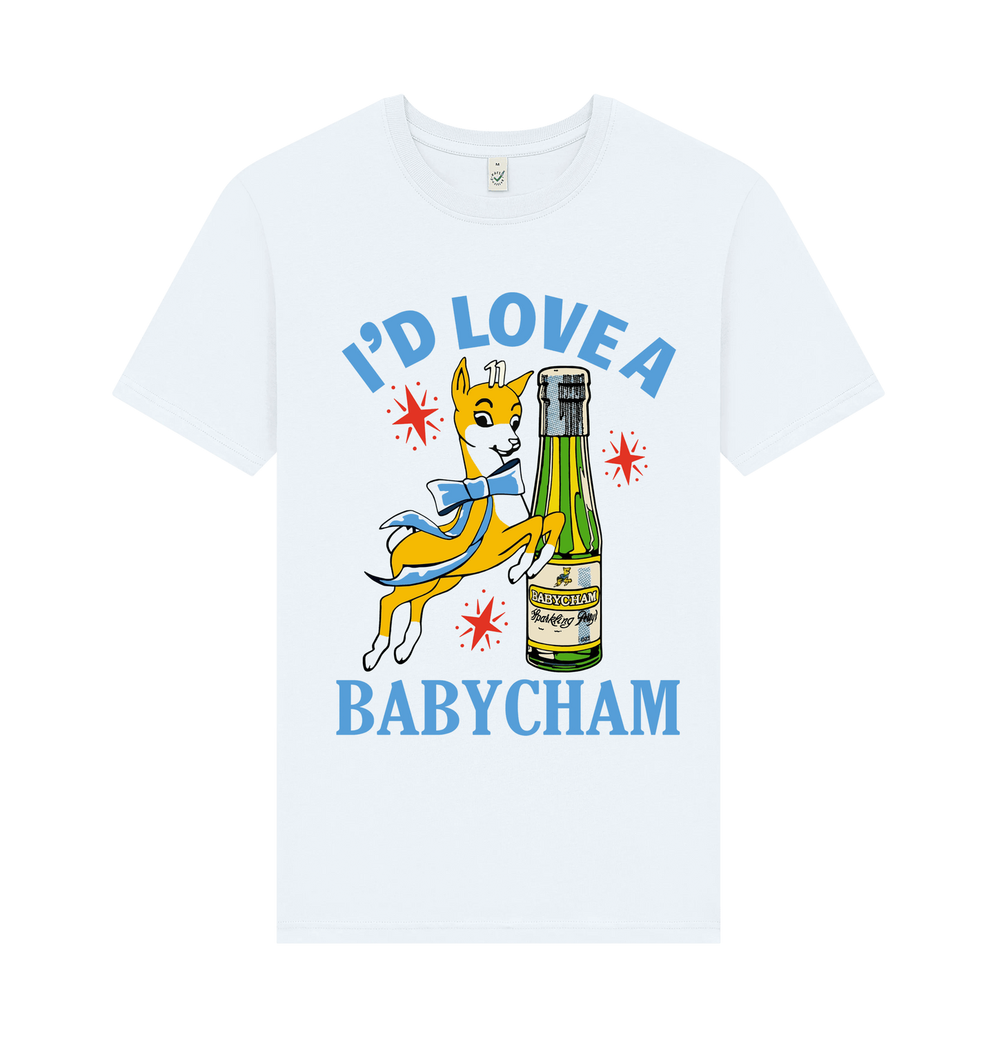 White Printed T-shirt Front