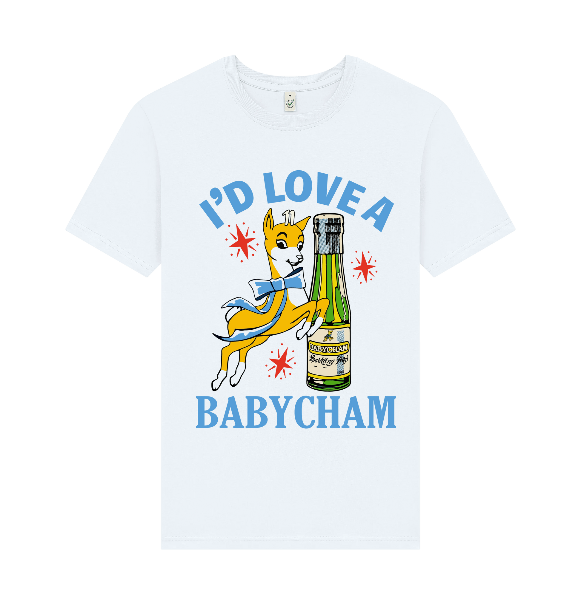 White Printed T-shirt Front