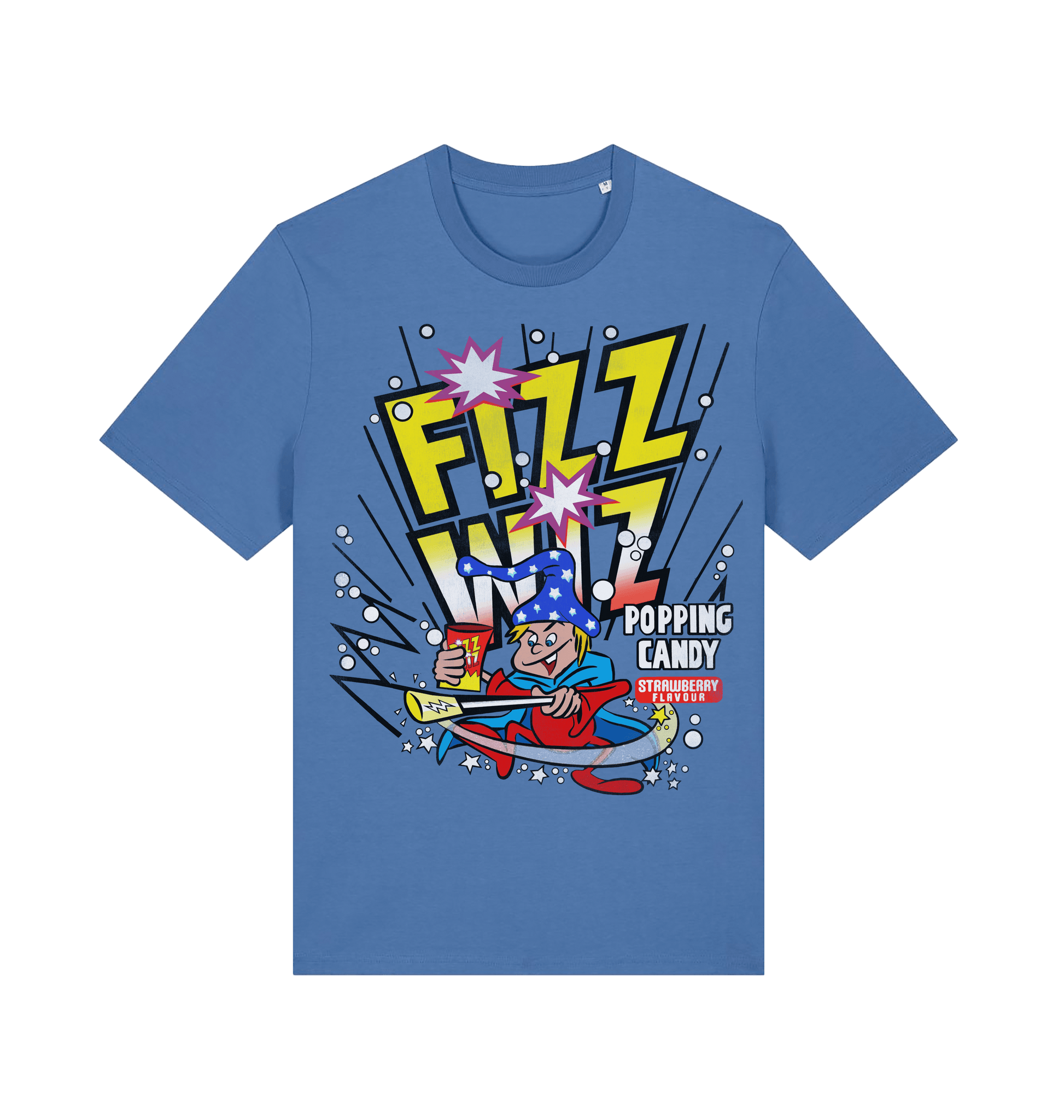 Bright Blue Printed T-shirt Front