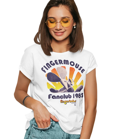 Retro Fingermouse Fan Club T-Shirt - 80s Fingerbobs TV Top