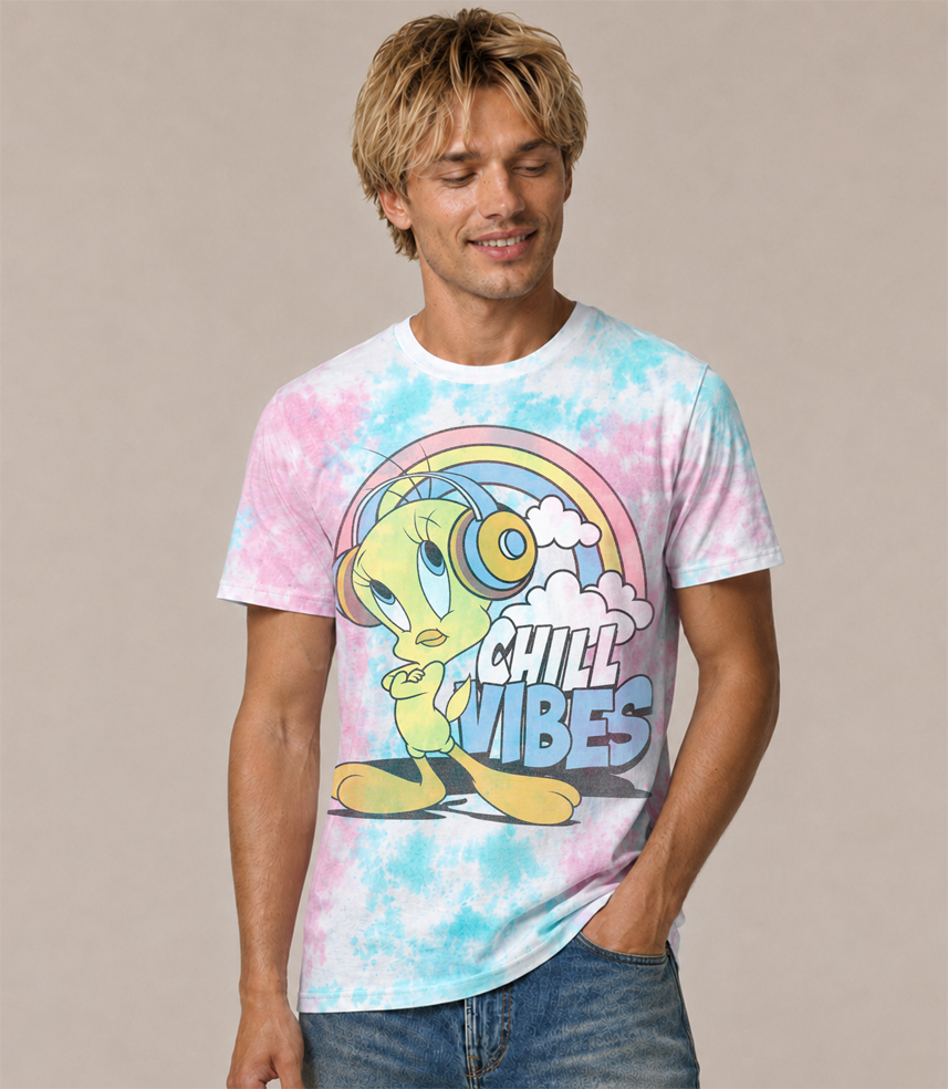 LOONEY TUNES TWEETY CHILL VIBES TEE